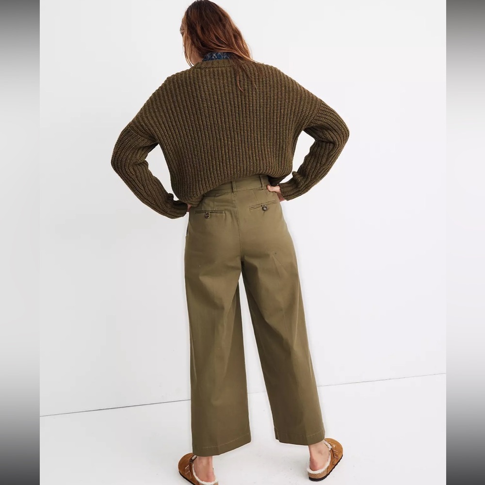 Madewell Mustard Wide Leg Pants